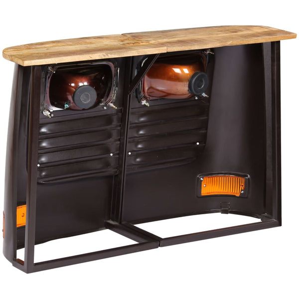 Dunkelgrauer Trucker-Schrank Gielu (Mangoholz)