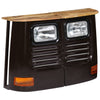Dunkelgrauer Trucker-Schrank Gielu (Mangoholz)