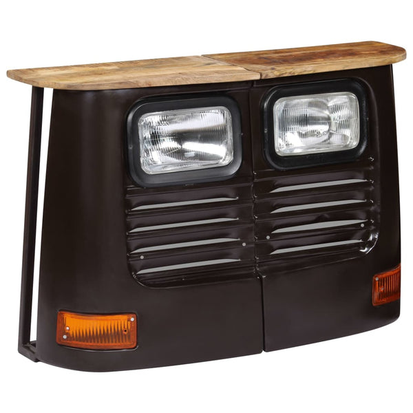 Dunkelgrauer Trucker-Schrank Gielu (Mangoholz)