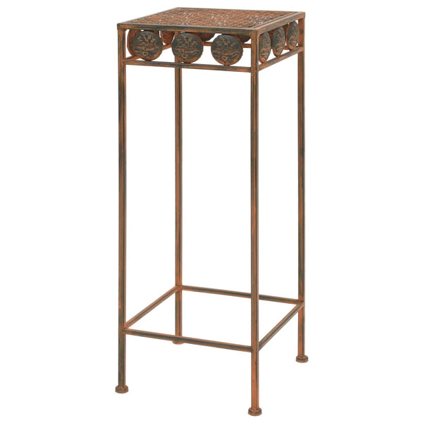 Rostiges Blumenständer-Set Daver 3-teilig (Metall, Vintage-Stil)