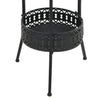 Schwarzer Bistrotisch Sevim 40x70cm (Metall)