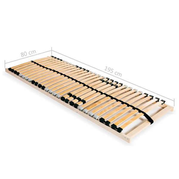 Horinel Lattenrost mit 28 Federleisten 80x200cm, 7 Zonen