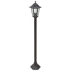 Pronssi pylväsvalaisimet puutarhaan Sinesie 110cm (6 kpl e27 alumiini)