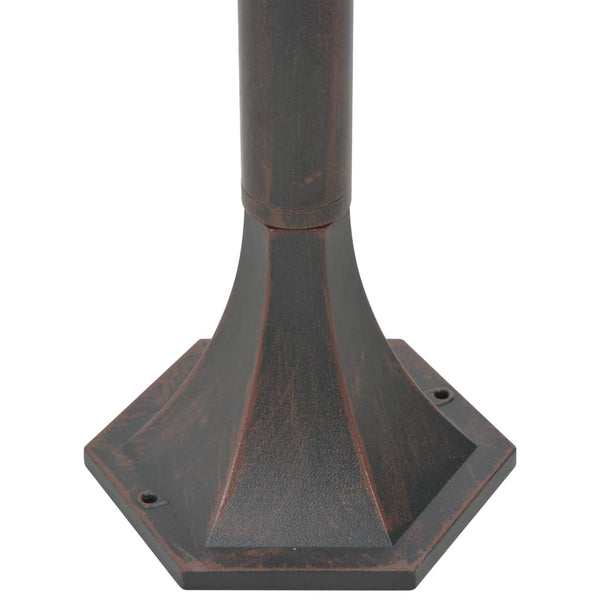 Pronssi pylväsvalaisimet puutarhaan Sinesie 110cm (6 kpl e27 alumiini)