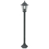 Dunkelgrüne Standsäulenleuchte Sinesie 110cm (6 Stück E27 Aluminium)