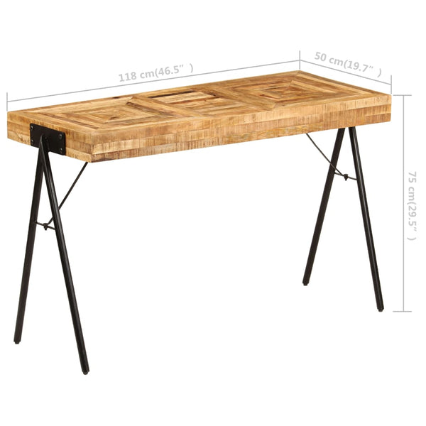 Schreibtisch Kupan 118x50x75cm (Mangoholz)