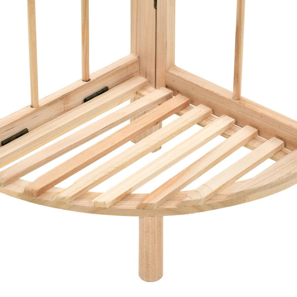 Eckregal Mitra 27x27x110cm (Zedernholz)