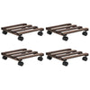 Pflanzrollbretter Birdan 25x25cm (4er-Set Zedernholz)