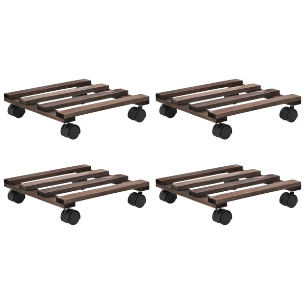 Pflanzrollbretter Birdan 25x25cm (4er-Set Zedernholz)