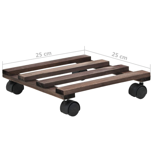 Pflanzrollbretter Birdan 25x25cm (4er-Set Zedernholz)