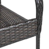 Braune stapelbare Outdoorstühle Vanda (2er Set Polyrattan)