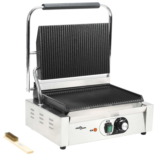 Sandwichgrill geriffelt Bouri 43x30,5x20cm (2200 W)