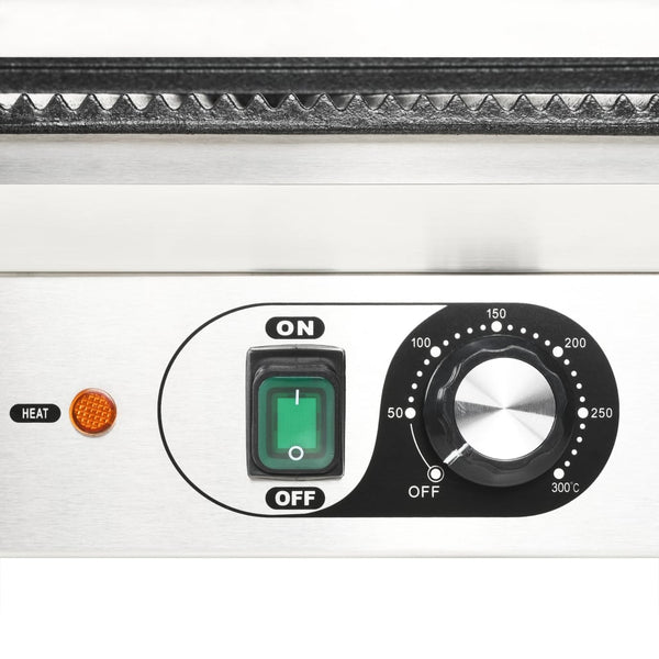 Sandwichgrill geriffelt Bouri 43x30,5x20cm (2200 W)