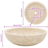 Kerma pesuallas marmori Zorita 40x12cm