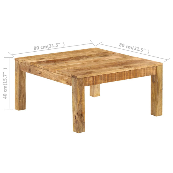 Sofatisch Sofia 80x80x40cm (massives Mangoholz)