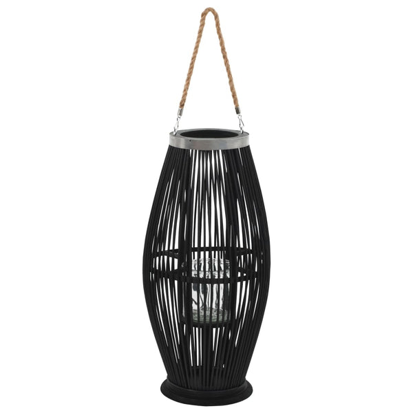 Musta riippuva kynttilänpidike bambu Jenny 60cm