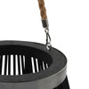 Musta riippuva kynttilänpidike bambu Jenny 60cm