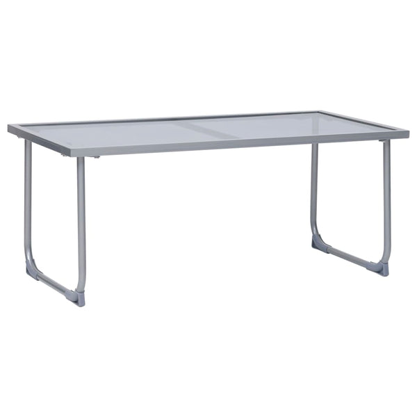 Schwarzes Gartensofa-Set Zinovia 4-teilig (Stoff/Stahl)