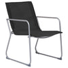 Schwarzes Gartensofa-Set Zinovia 4-teilig (Stoff/Stahl)