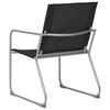 Schwarzes Gartensofa-Set Zinovia 4-teilig (Stoff/Stahl)