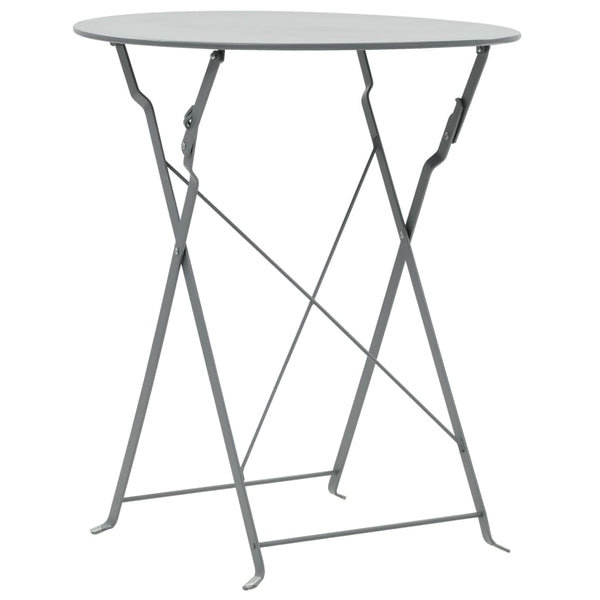 Harmaa bistrosetti Birlan 3-osainen (teräs)