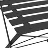 Schwarzes Bistro-Set Birlan (3-teilig, Stahl)