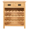 Weinschrank aus Massivholz Eiche Sture 72x32x90cm