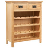 Weinschrank aus Massivholz Eiche Sture 72x32x90cm