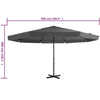 Anthrazit Sonnenschirm Aluminiumstange Goldi 500cm