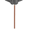 Anthrazitfarbener Sonnenschirm Holzgestell Cozenia 300cm