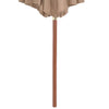 Braungrauer Sonnenschirm mit Holzständer Cozenia 300cm