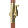 Braungrauer Sonnenschirm mit Holzständer Cozenia 300cm