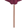 Weinroter Sonnenschirm Holzrahmen Cozenia 300cm