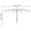 Weinroter Sonnenschirm Holzgestell Brigitta 350cm