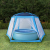 Blaues Poolzelt Gewebe Naoma 660x580x250cm