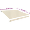 Creme Markisenstoff Ferin 350x250cm