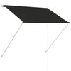 Anthrazitfarbene ausziehbare Markise Golban 150x150cm
