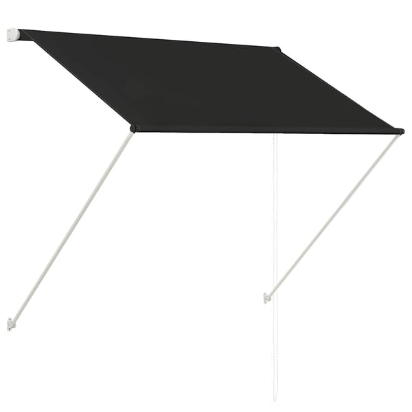 Anthrazitfarbene ausziehbare Markise Golban 150x150cm
