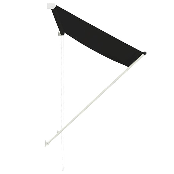 Anthrazitfarbene ausziehbare Markise Golban 150x150cm