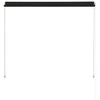 Anthrazitfarbene ausziehbare Markise Golban 150x150cm