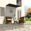 Anthrazitfarbene ausziehbare Markise Golban 150x150cm