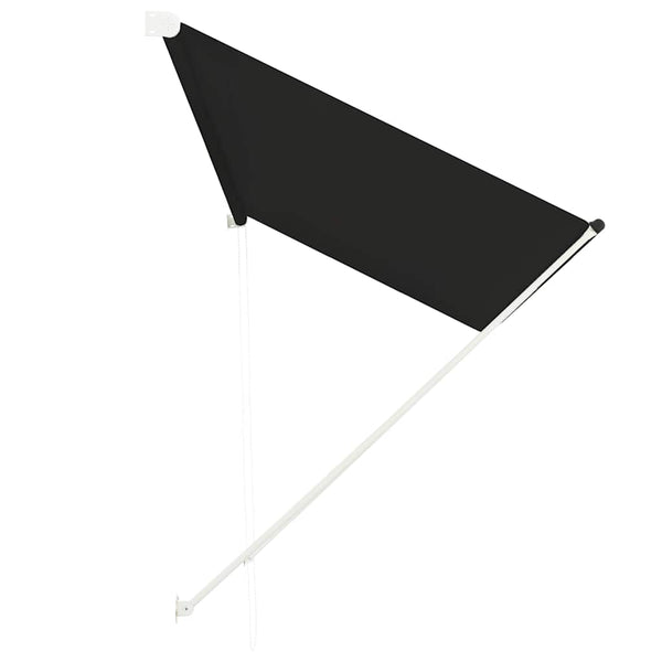 Anthrazitfarbene Kurbelmarkise Golban 300x150cm