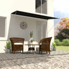 Anthrazitfarbene Kurbelmarkise Golban 300x150cm