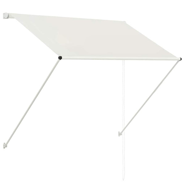 Cremefarbene Einrollmarkise Golban 150x150cm