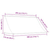 Creme Gelenkarmmarkise Golban 300x150cm