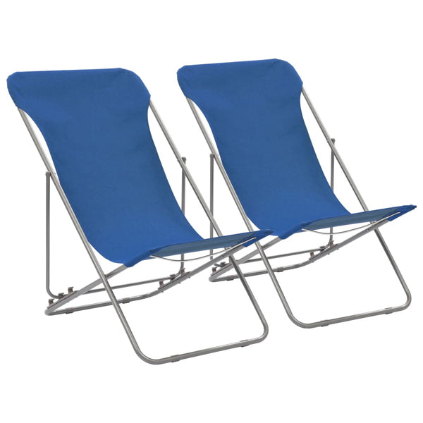 Ihre klappbaren Strandstühle Fega (2 Stück Stahl und Oxford-Gewebe)