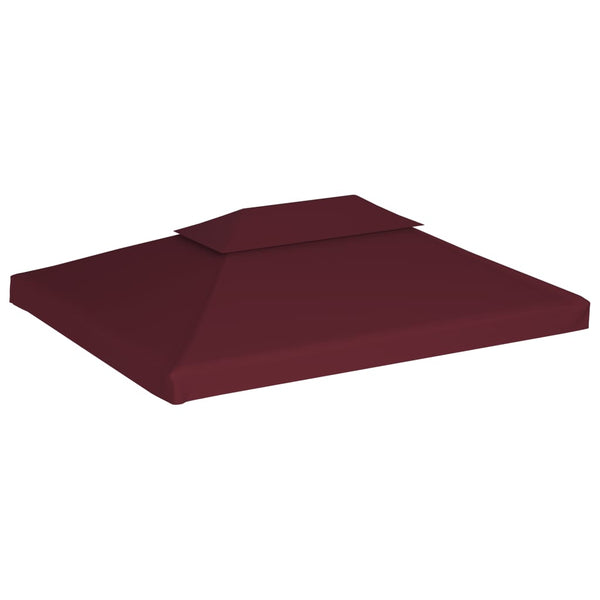 Weinrotes Pavillondach Cicu 4x3 m (2 Lagen 310 g/m²)