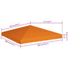 Oranges Pavillondach Vinica 3x3 m (310 g/m²)