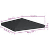 Graues Pavillondach Cicu 3x3 m (310 g/m²)