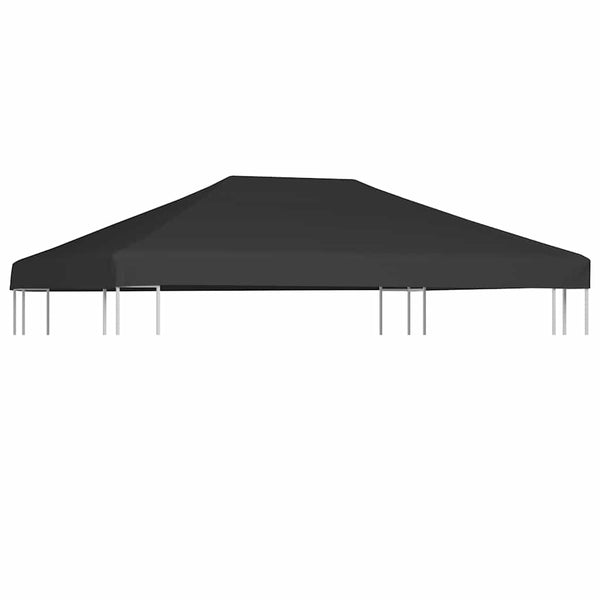 Harmaa huvimajan katto Cristial 4x3 m (310 g/m²)
